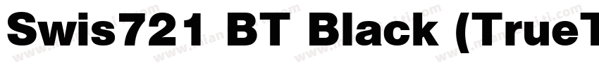 Swis721 BT Black (TrueType) (Wester字体转换